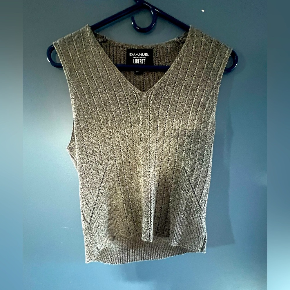 Knit Gray Vest